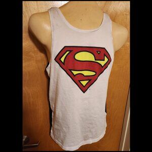 Superman/Batman dual sided Tank Top (one symbol on either side) - XS